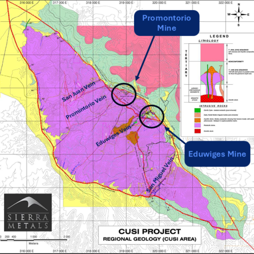 Cusi Geology and Vein Map 