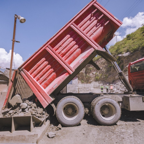 Ore Dumping at Primary Crusher