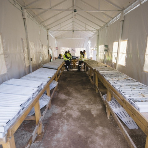 New Core Logging Tent for Exploration Program
