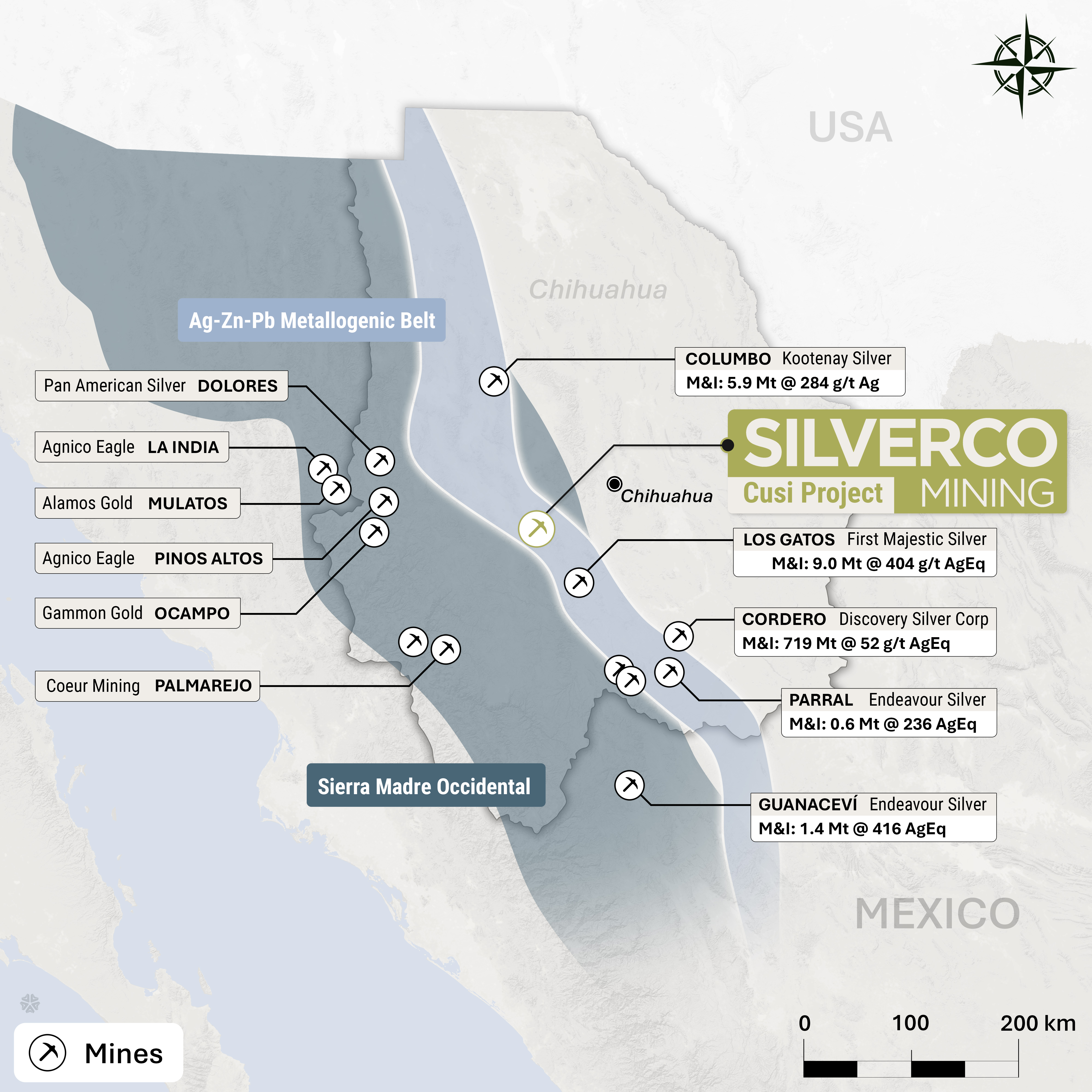 Cusi Mine Location Map